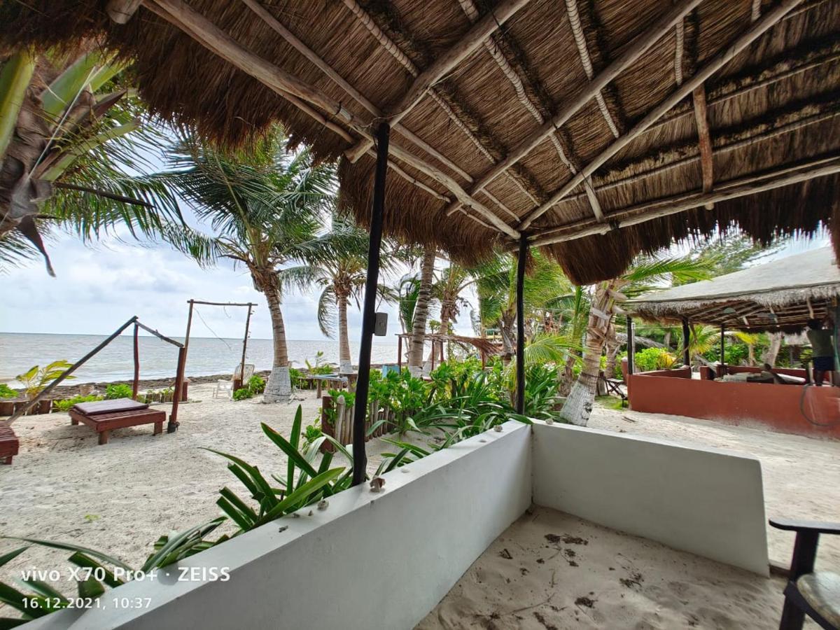 Lunazul Eco-Cabana Frente Al Mar Mahahual Exterior foto