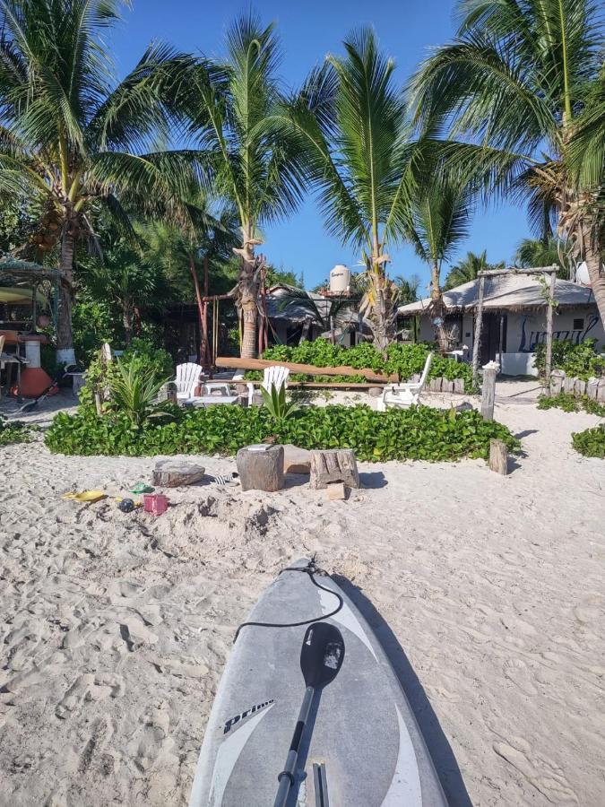 Lunazul Eco-Cabana Frente Al Mar Mahahual Exterior foto