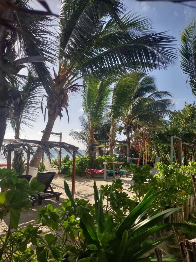 Lunazul Eco-Cabana Frente Al Mar Mahahual Exterior foto