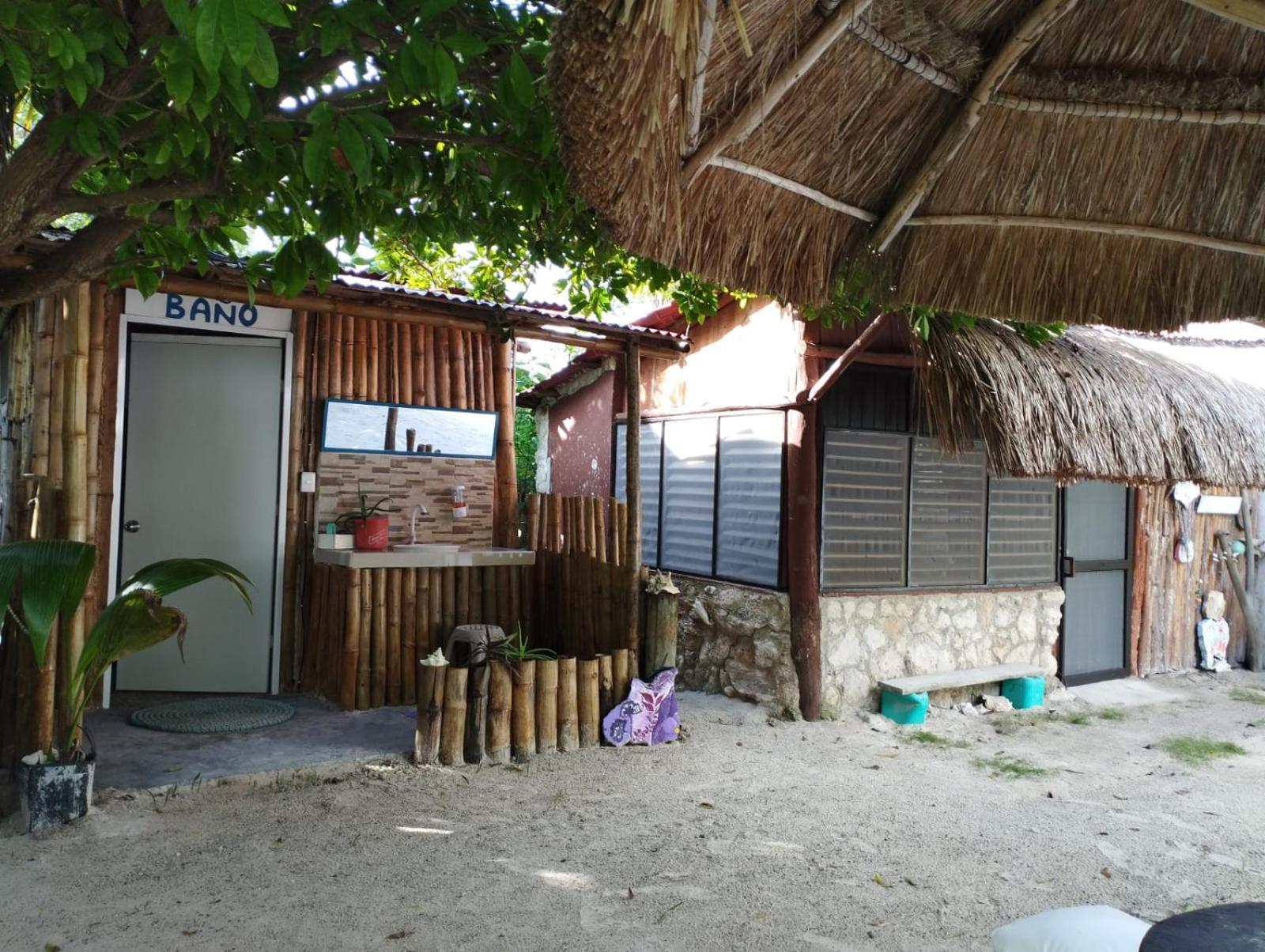 Lunazul Eco-Cabana Frente Al Mar Mahahual Exterior foto